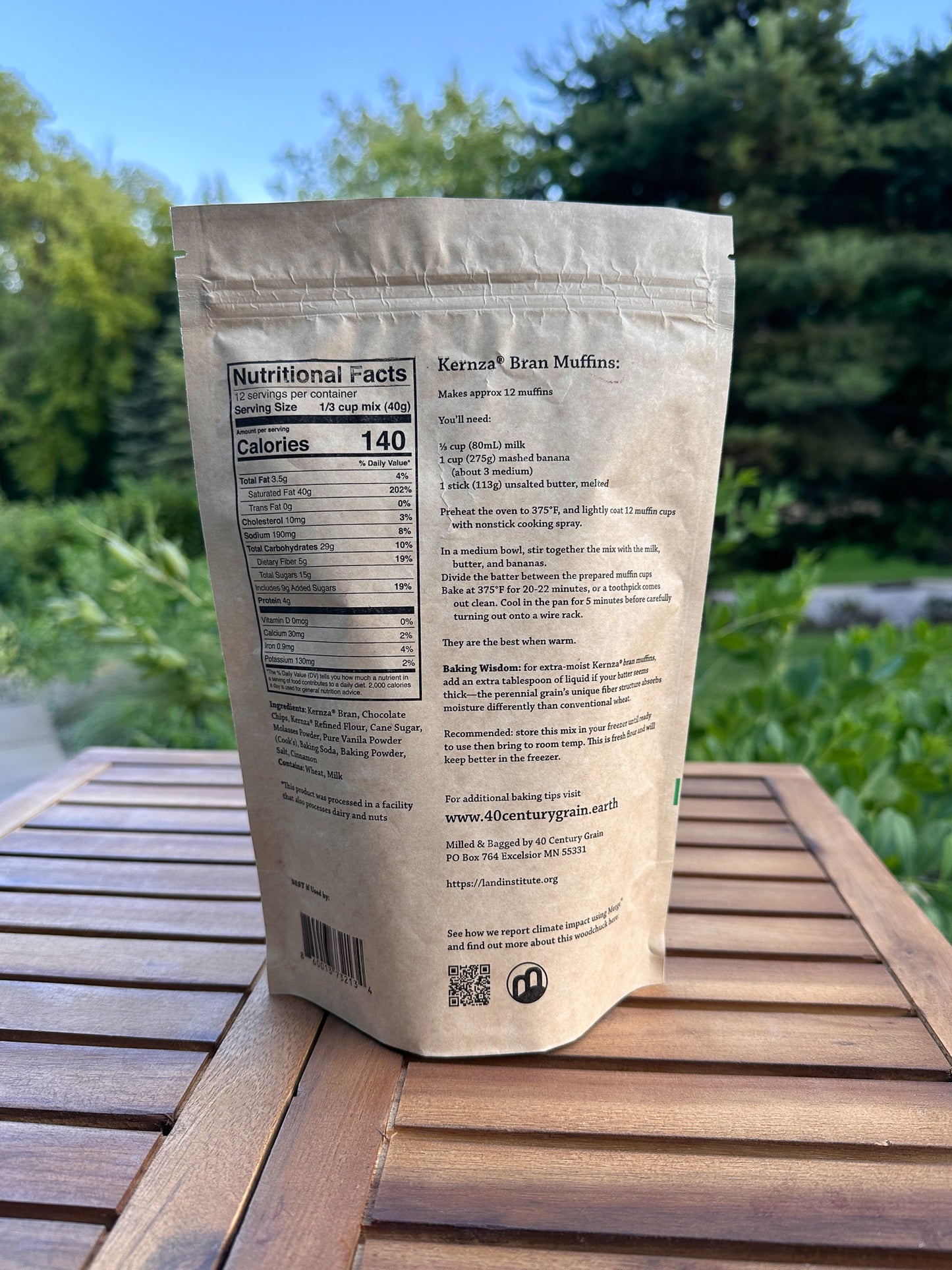 Kernza® Bran Muffin Mix With Chocolate Chips