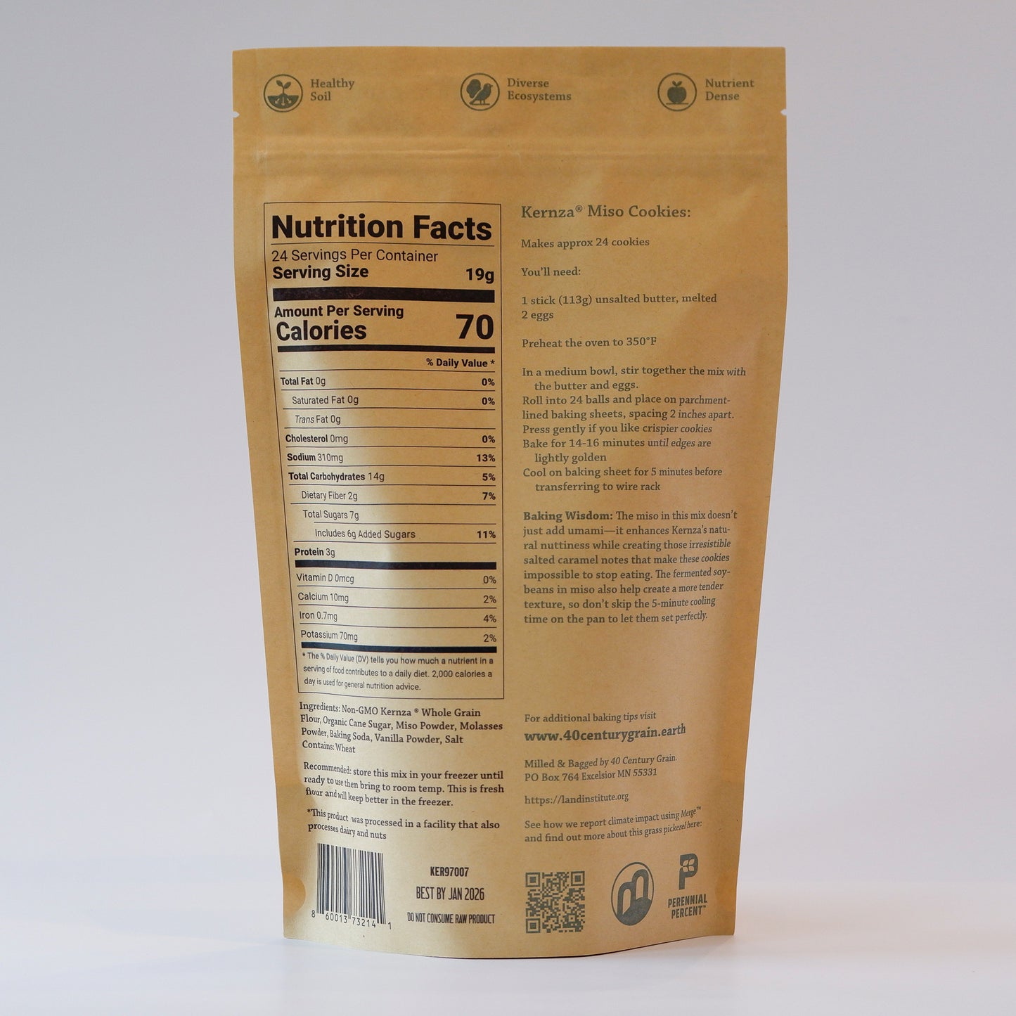 Kernza® Miso cookie mix
